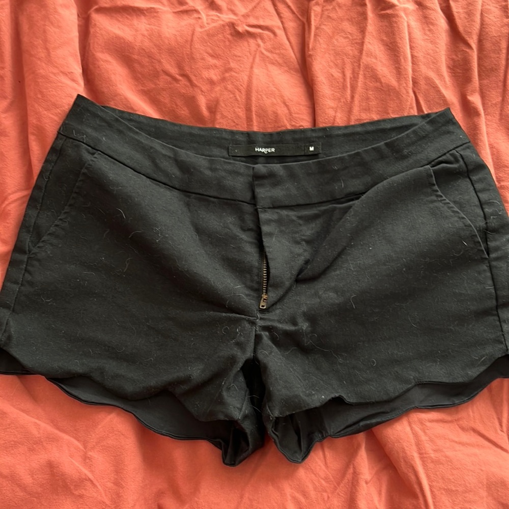 Black shorts.
